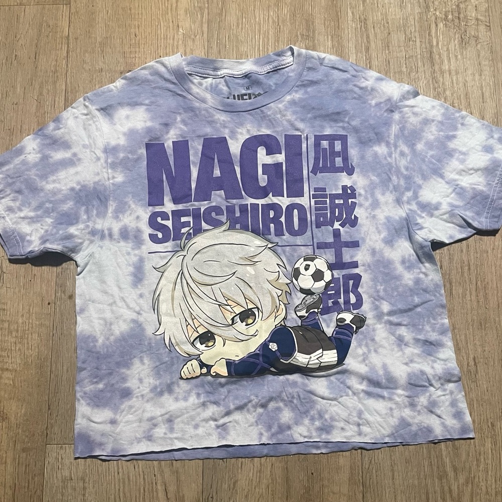 Blue Lock Nagi Seishiro Chibi Crop Top T-Shirt